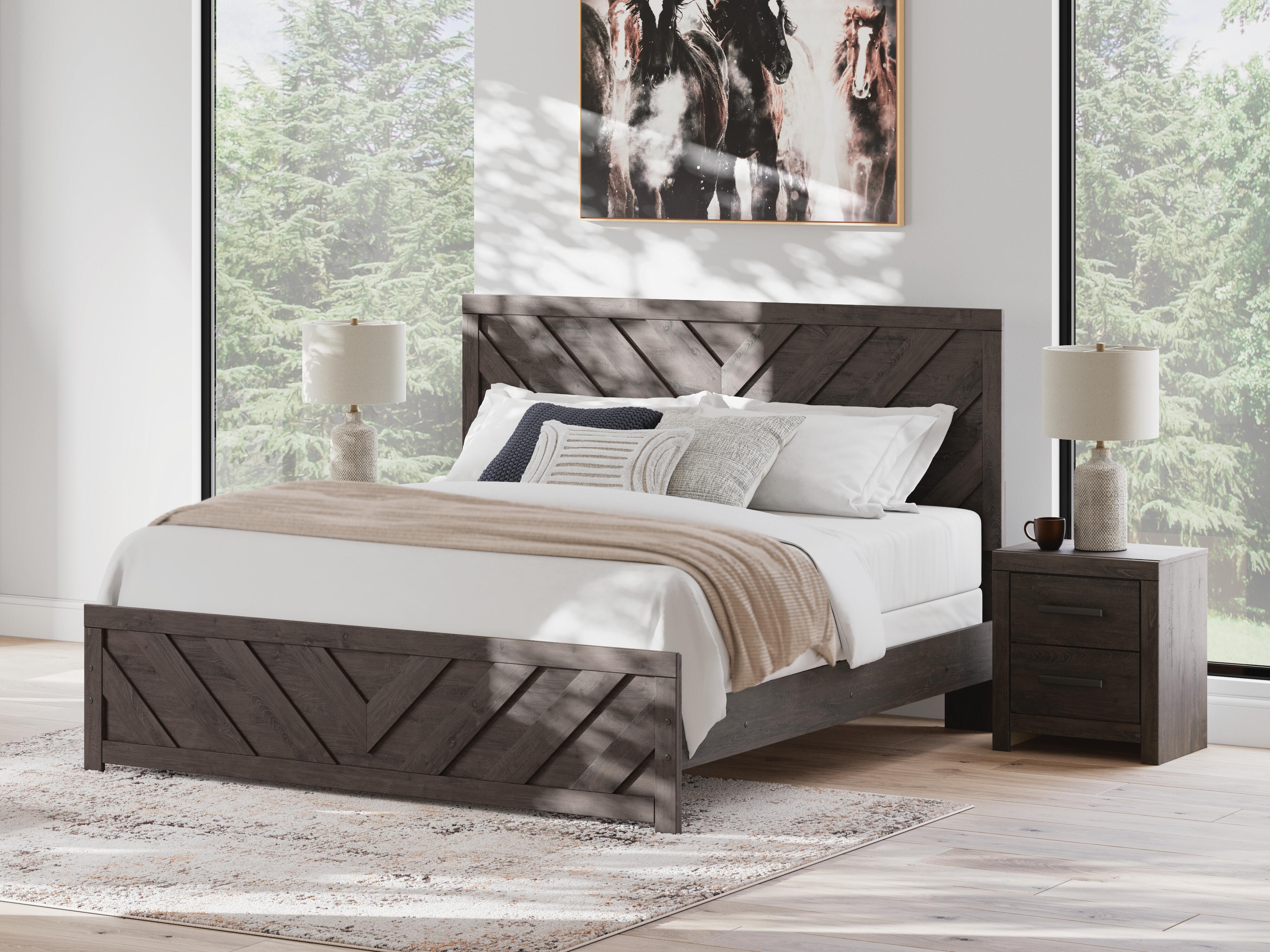 Prendonea King Panel Bed and 2 Nightstands — 3-Piece Set Signature Design by Ashley® Bedroom