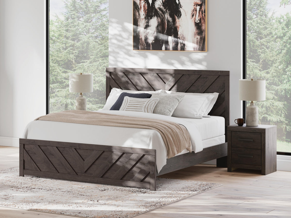 Prendonea King Panel Bed and 2 Nightstands — 3-Piece Set Signature Design by Ashley® Bedroom