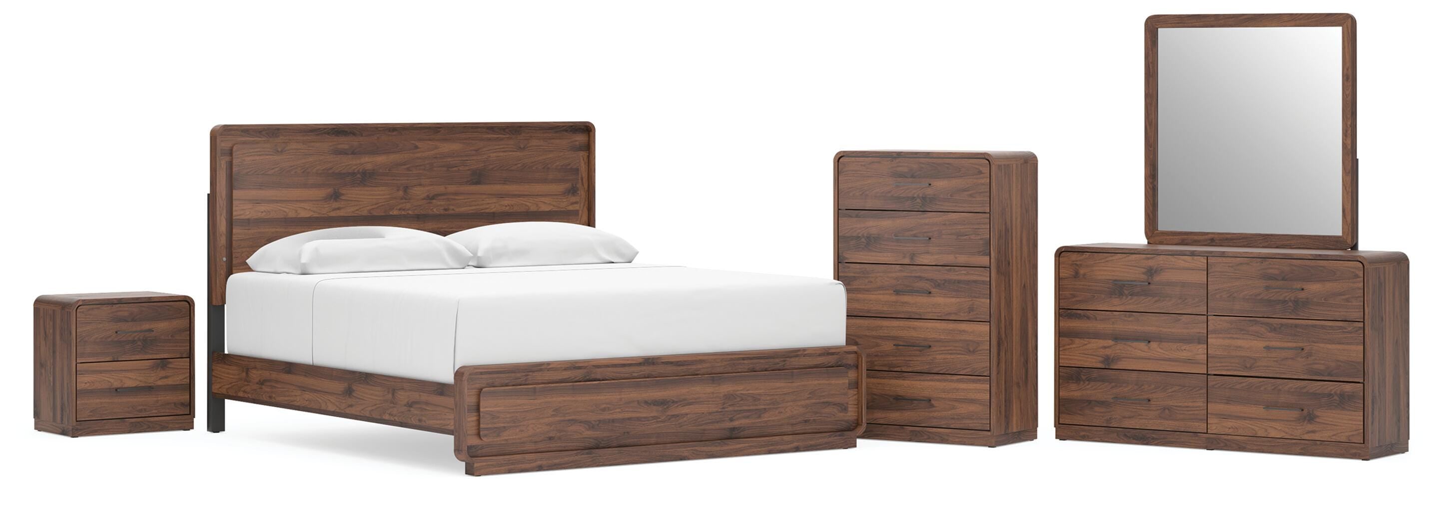 Fortlorn Queen Bed 6-Piece Set — Chest, Mirror, Nightstand Signature Design by Ashley® Bedroom