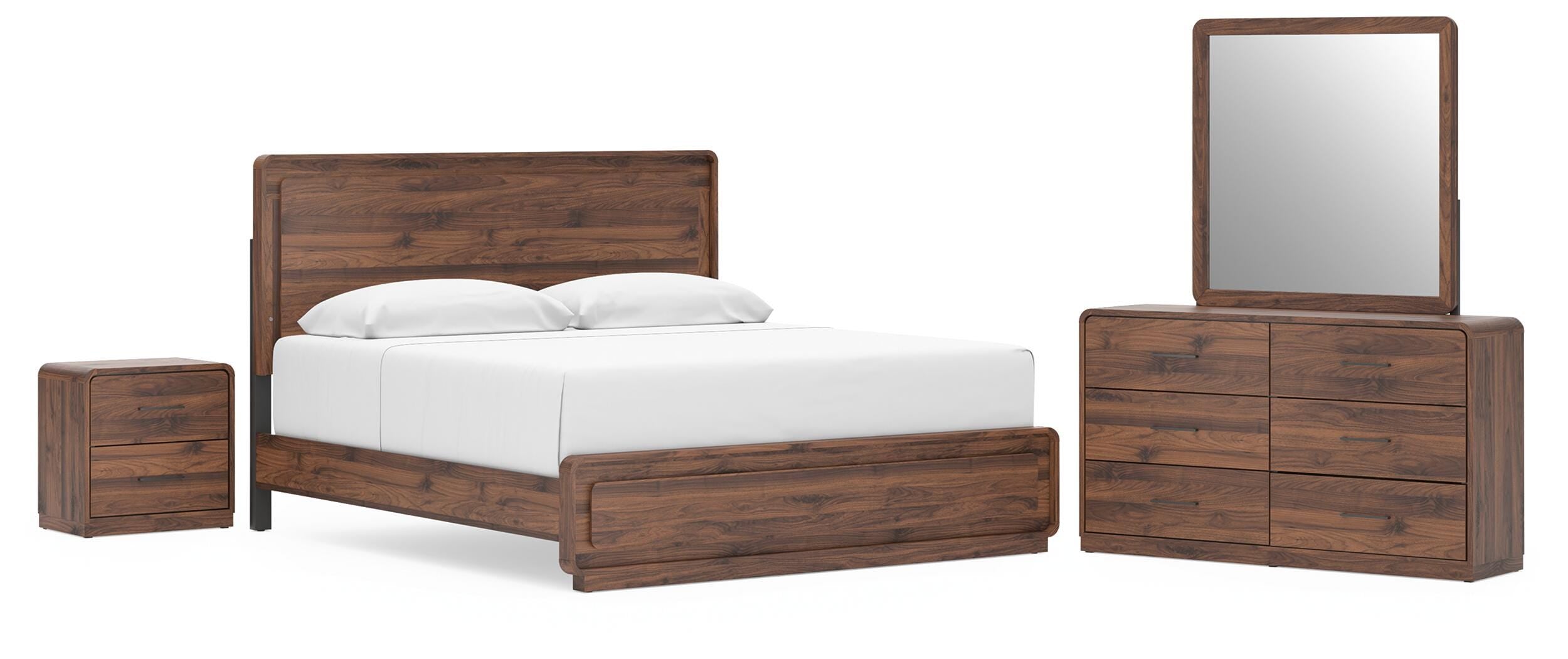 Fortlorn King Panel Bed, Dresser, Mirror and Nightstand Signature Design by Ashley® Bedroom