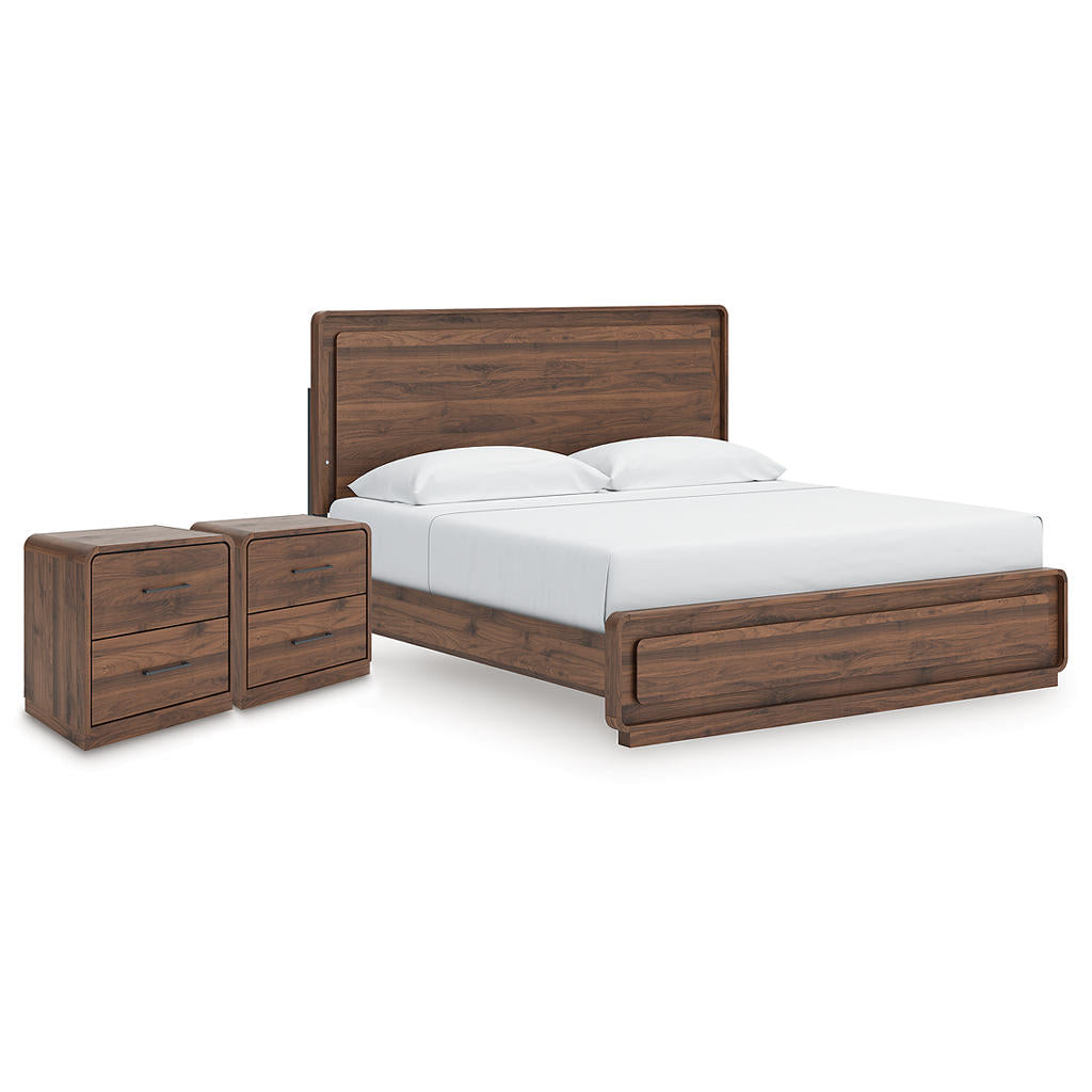 Fortlorn King Panel Bed and 2 Nightstands Signature Design by Ashley® Uncategorized