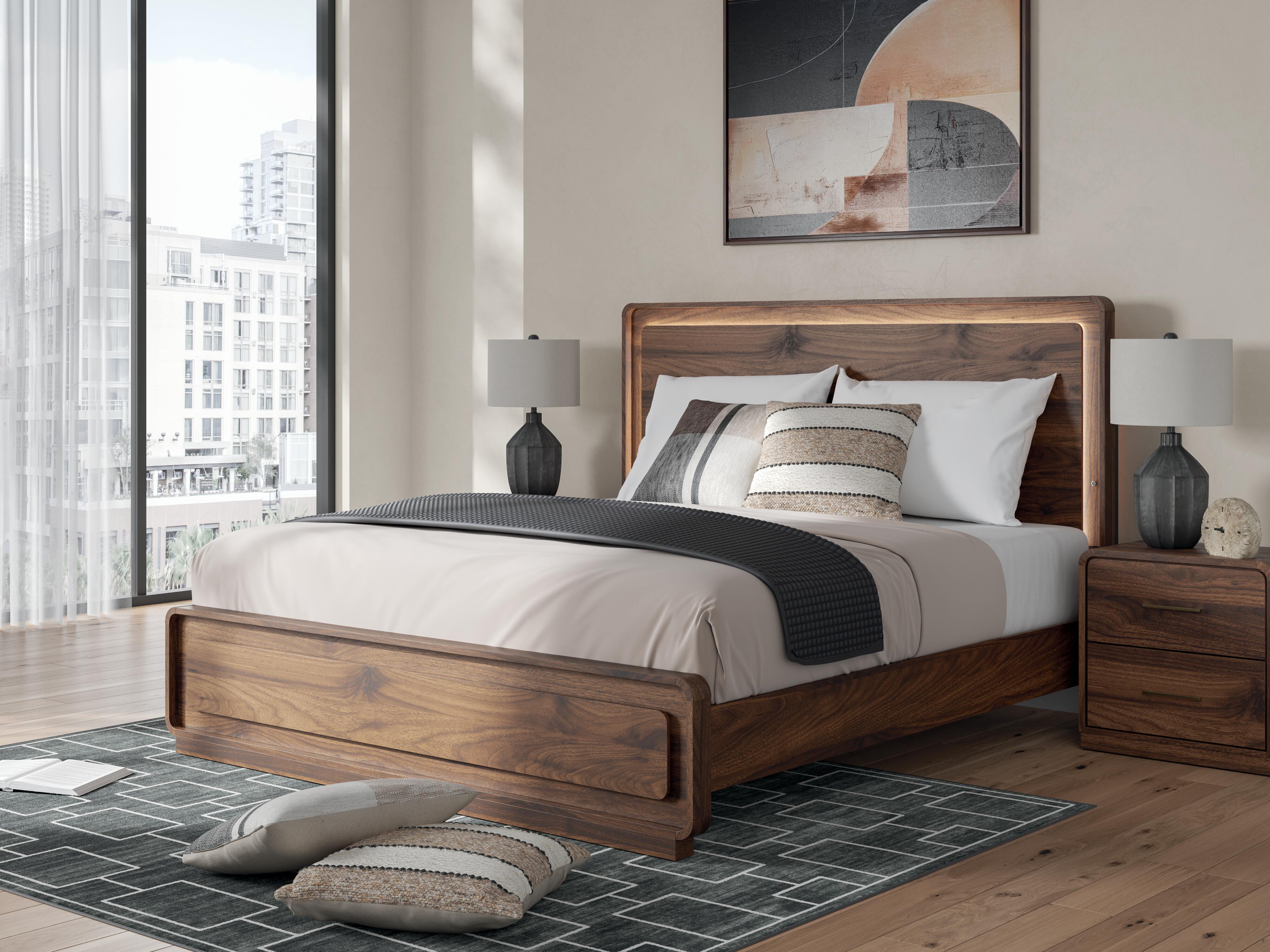Fortlorn Queen Bed 6-Piece Set — Chest, Mirror, Nightstand Signature Design by Ashley® Bedroom