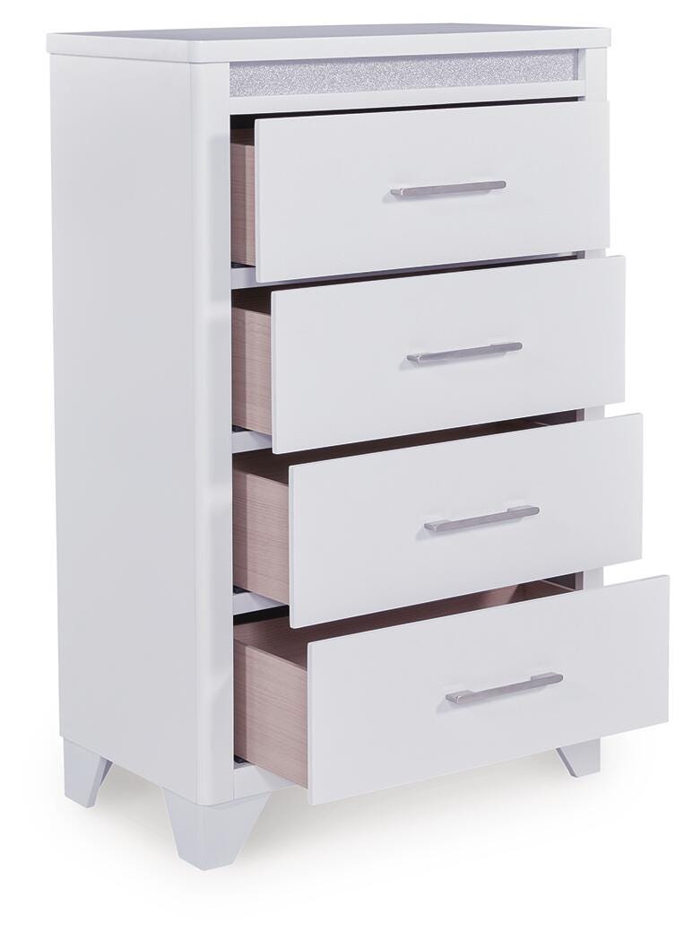 Jarlee Queen Upholstered Panel Bed, Dresser, Mirror, Chest and 2 Nightstands Signature Design by Ashley® Bedroom