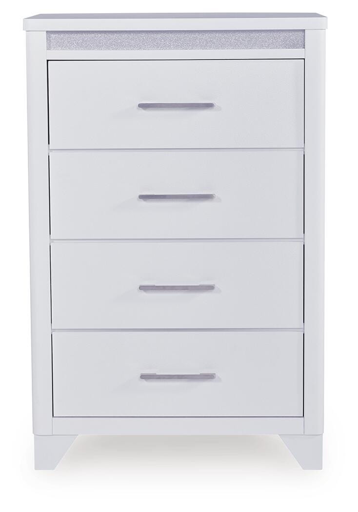 Jarlee Queen Upholstered Panel Bed, Dresser, Mirror, Chest and 2 Nightstands Signature Design by Ashley® Bedroom