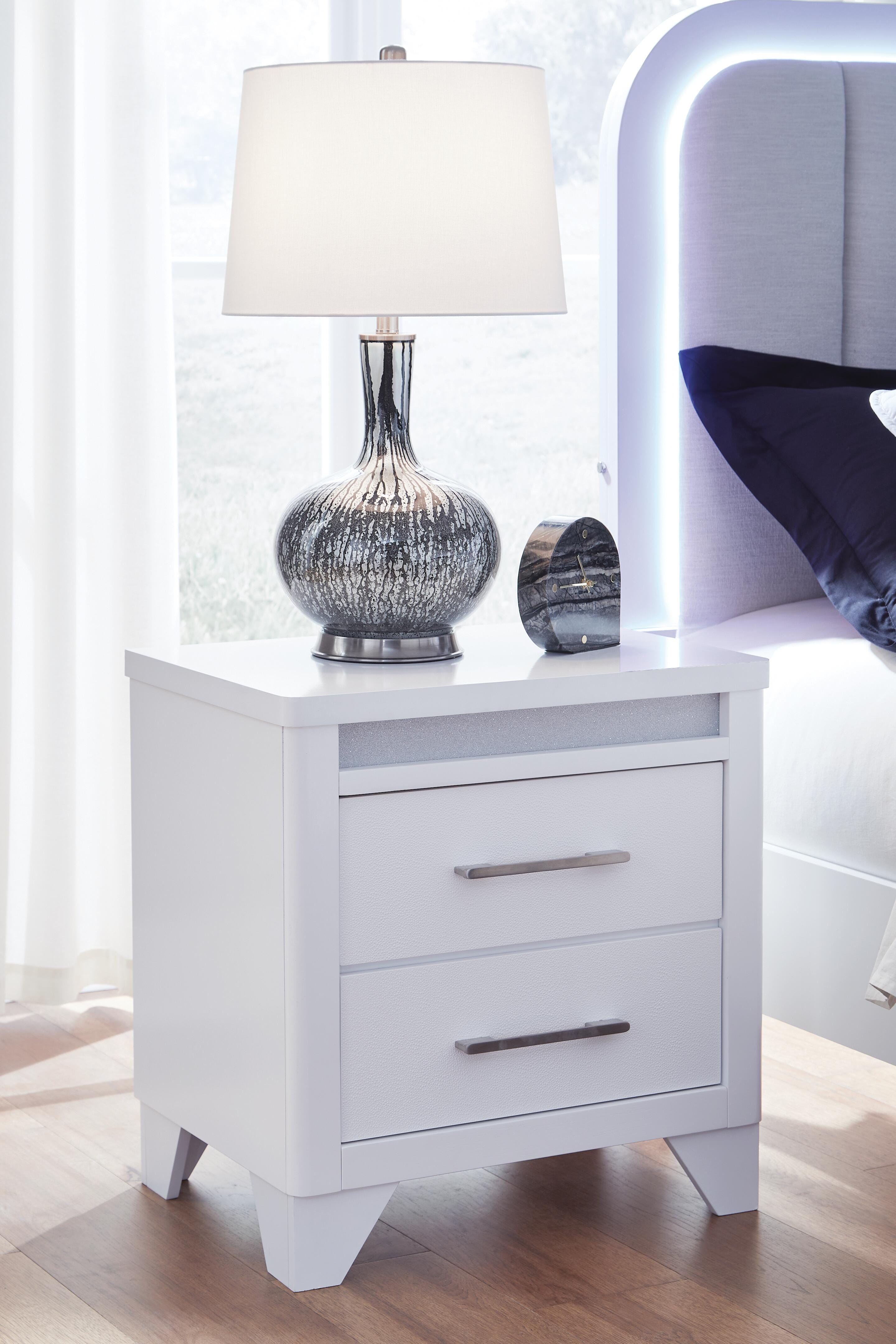 Jarlee Queen Upholstered Panel Bed, Dresser, Mirror, Chest and 2 Nightstands Signature Design by Ashley® Bedroom