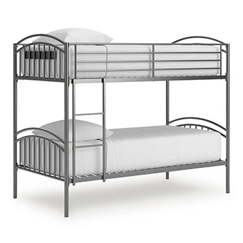 Lanceburg Twin over Twin Bunk Bed with Ladder Signature Design by Ashley® Bunk Beds