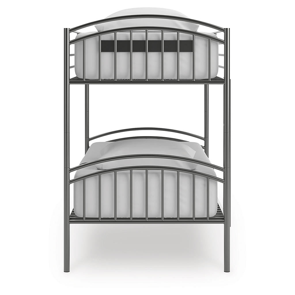 Lanceburg Twin over Twin Bunk Bed and 2 Mattresses Signature Design by Ashley® Uncategorized