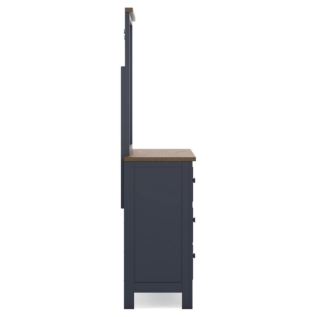 Landocken Dresser and Mirror — Brown/Blue Signature Design by Ashley® Bedroom