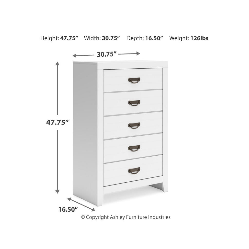 Binterglen Twin Panel Bed, Dresser, Mirror, Chest and 2 Nightstands Signature Design by Ashley® Uncategorized