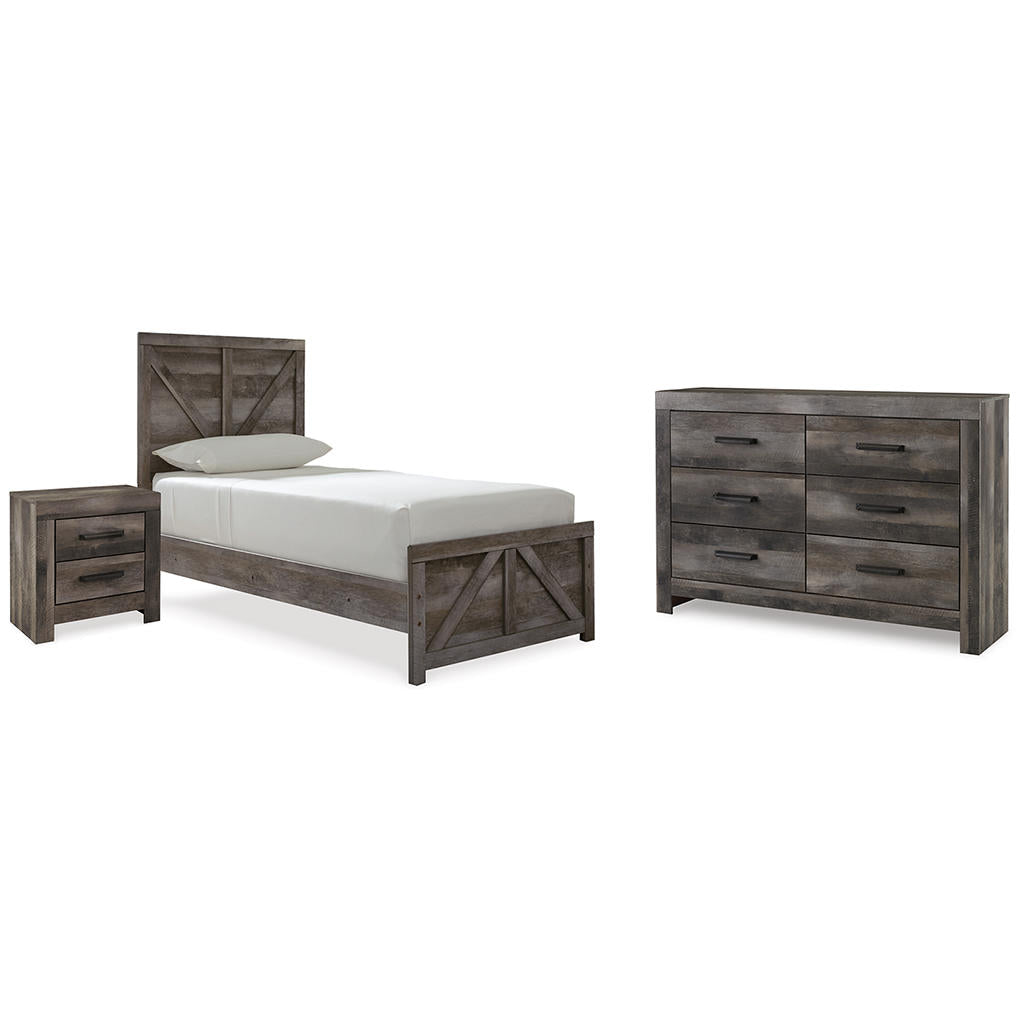 Wynnlow Twin Panel Bed, Dresser and Nightstand Signature Design by Ashley® Uncategorized