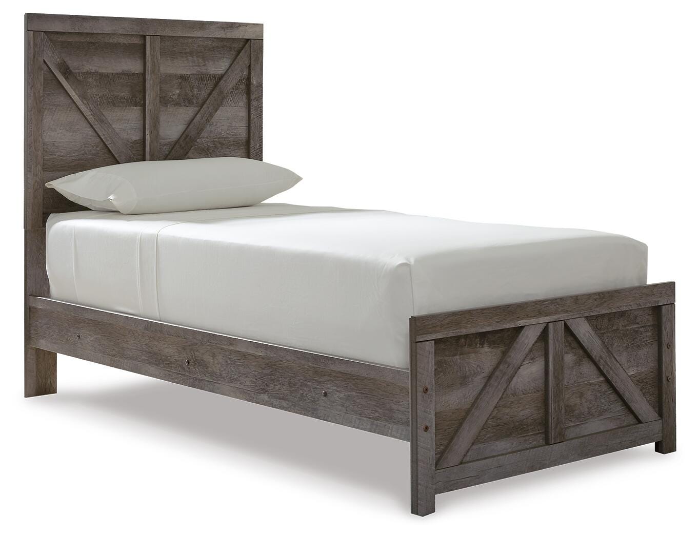 Wynnlow Twin Crossbuck Panel Bed, Dresser and Mirror Signature Design by Ashley® Bedroom