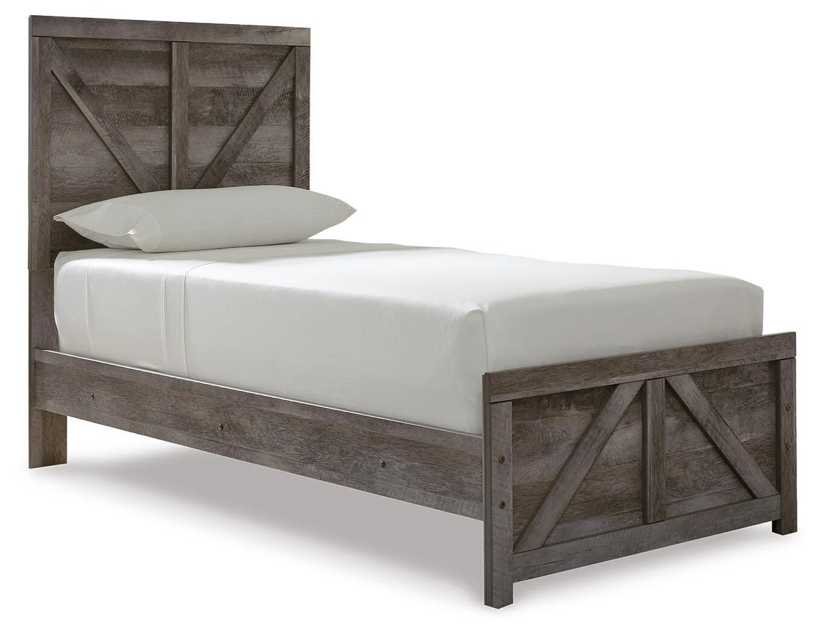 Wynnlow Twin Crossbuck Panel Bed, Dresser and Mirror Signature Design by Ashley® Bedroom