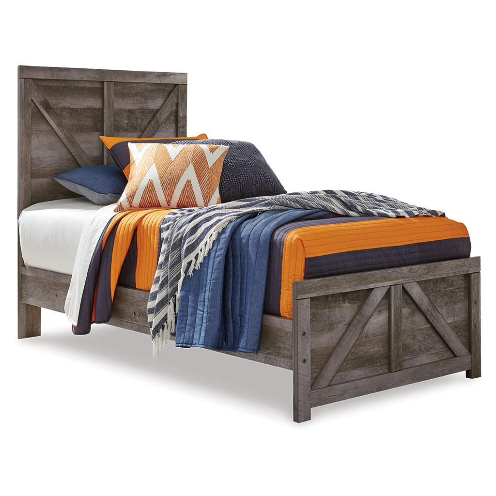 Wynnlow Twin Crossbuck Panel Bed Signature Design by Ashley® Beds