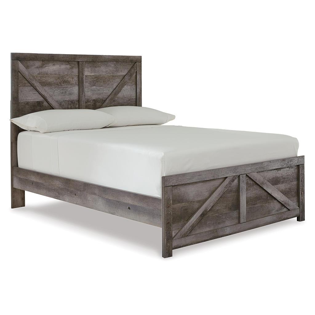 Wynnlow Full Crossbuck Panel Bed — Gray Signature Design by Ashley® Beds