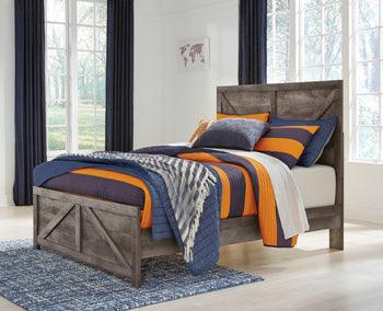 Wynnlow Full Crossbuck Panel Bed — Gray Signature Design by Ashley® Beds
