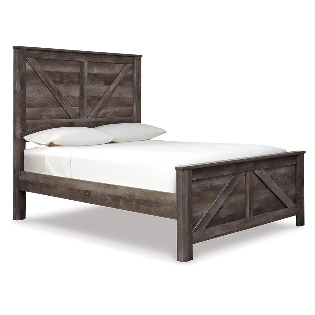 Wynnlow Queen Crossbuck Panel Bed, Dresser, Mirror, and Nightstand Signature Design by Ashley® Uncategorized