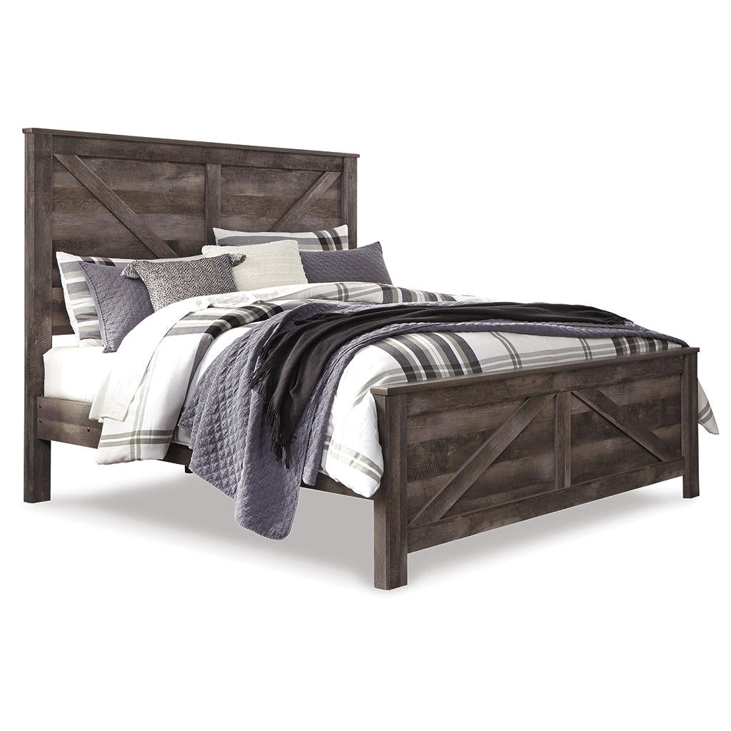 Wynnlow King Crossbuck Panel Bed, Dresser, Mirror and Nightstand Signature Design by Ashley® Uncategorized