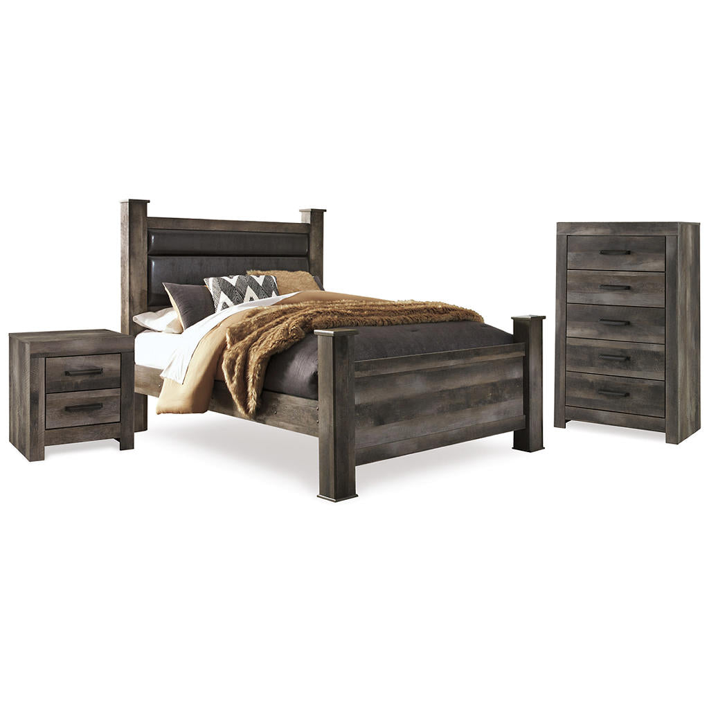 Wynnlow Queen Poster Bed, Chest and 2 Nightstands Signature Design by Ashley® Uncategorized