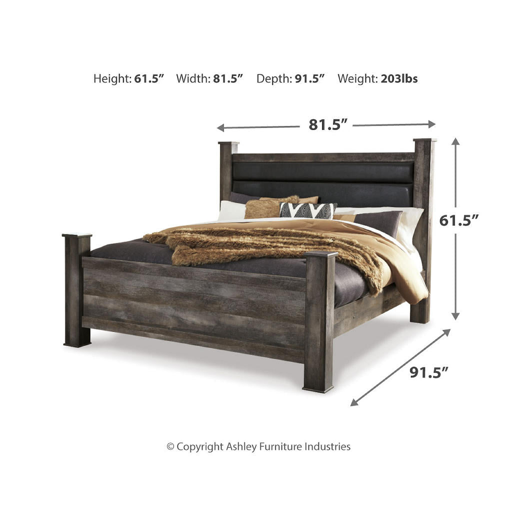 Wynnlow King Poster Bed, Dresser, Mirror and 2 Nightstands Signature Design by Ashley® Uncategorized