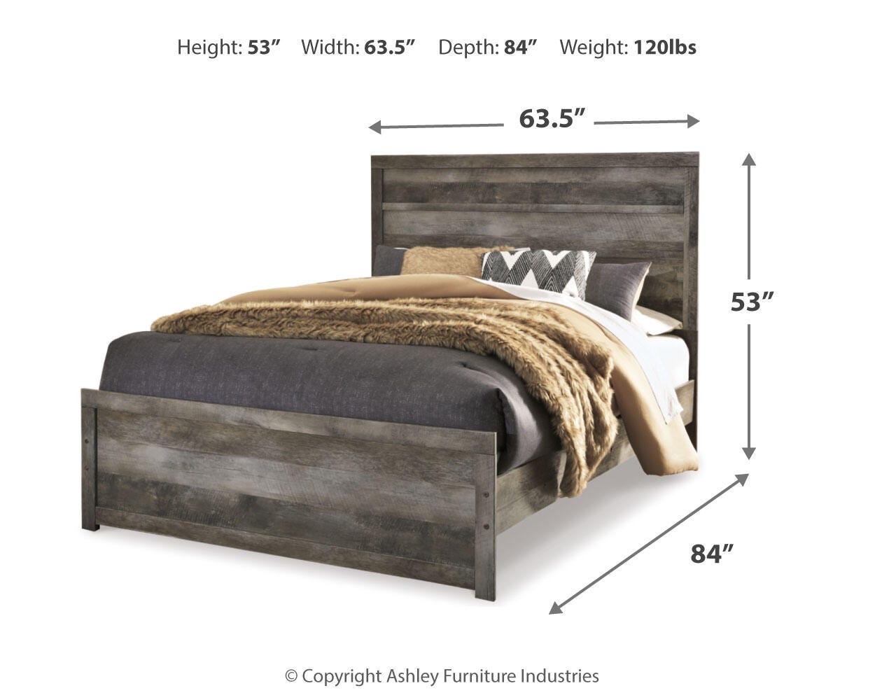 Wynnlow Queen Panel Bed, Dresser and Mirror — 3-Piece Set Signature Design by Ashley® Bedroom