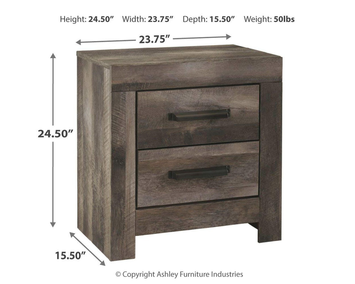 Wynnlow Twin Crossbuck Panel Bed and 2 Nightstands Signature Design by Ashley® Bedroom