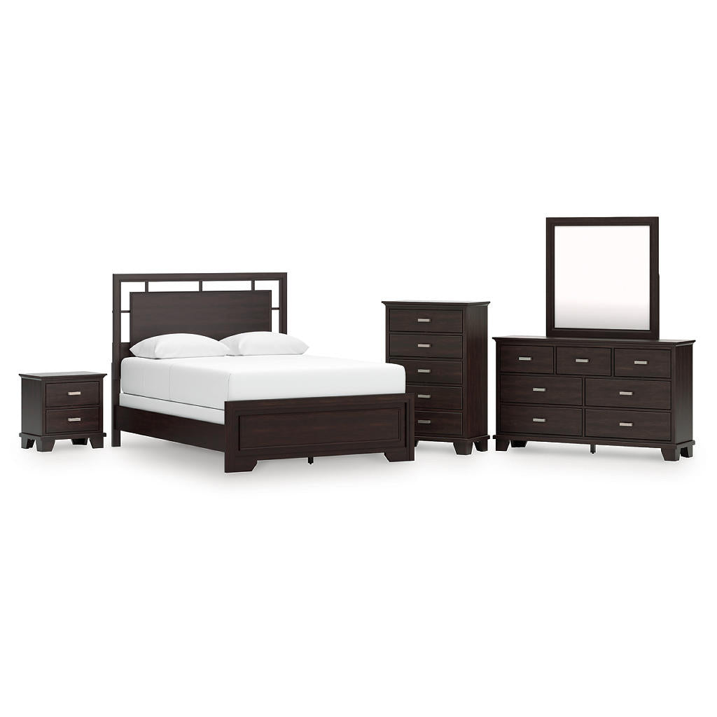 Covetown Queen Panel Bed, Dresser, Mirror, Chest and Nightstand Signature Design by Ashley® Uncategorized