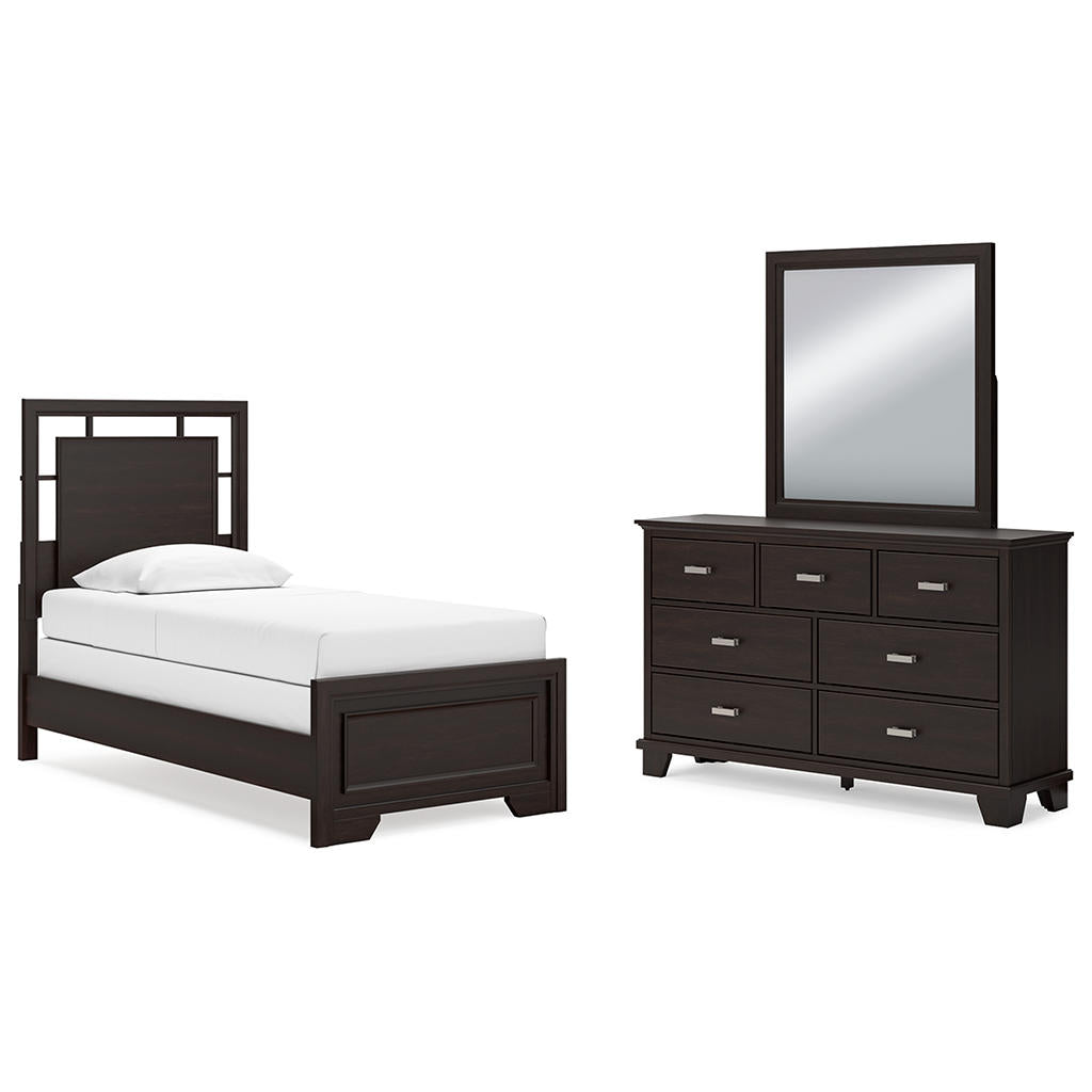 Covetown Twin Panel Bed, Dresser and Mirror Signature Design by Ashley® Uncategorized