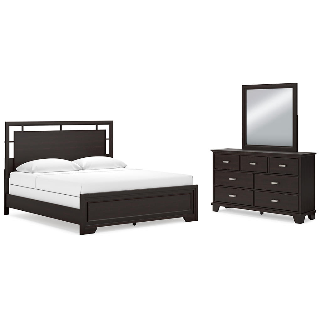 Covetown King Panel Bed, Dresser and Mirror Signature Design by Ashley® Uncategorized
