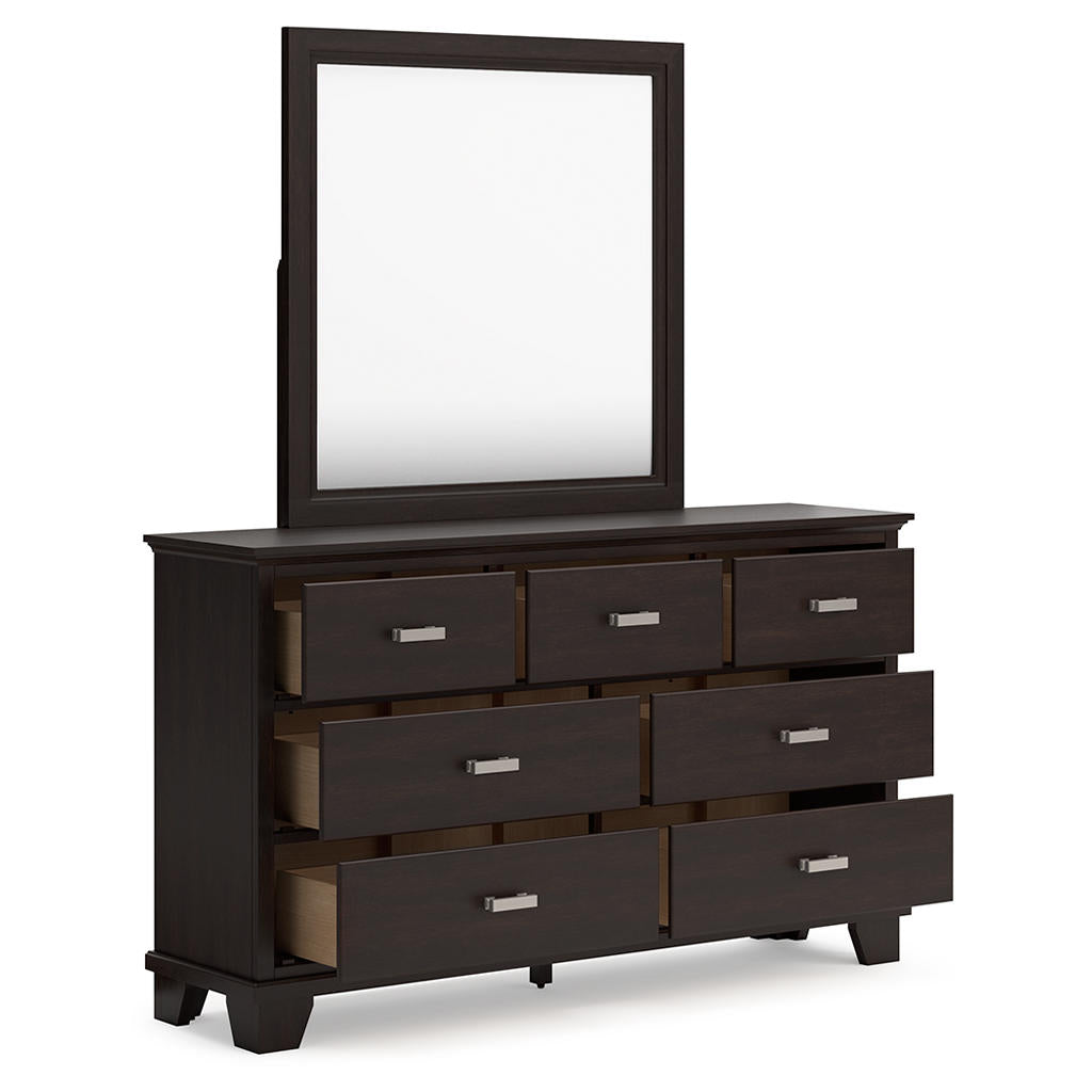 Covetown King Panel Bed, Dresser, Mirror and Nightstand Signature Design by Ashley® Uncategorized