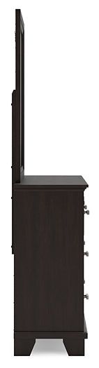 Covetown Queen Panel Bed, Dresser, Mirror and Nightstand