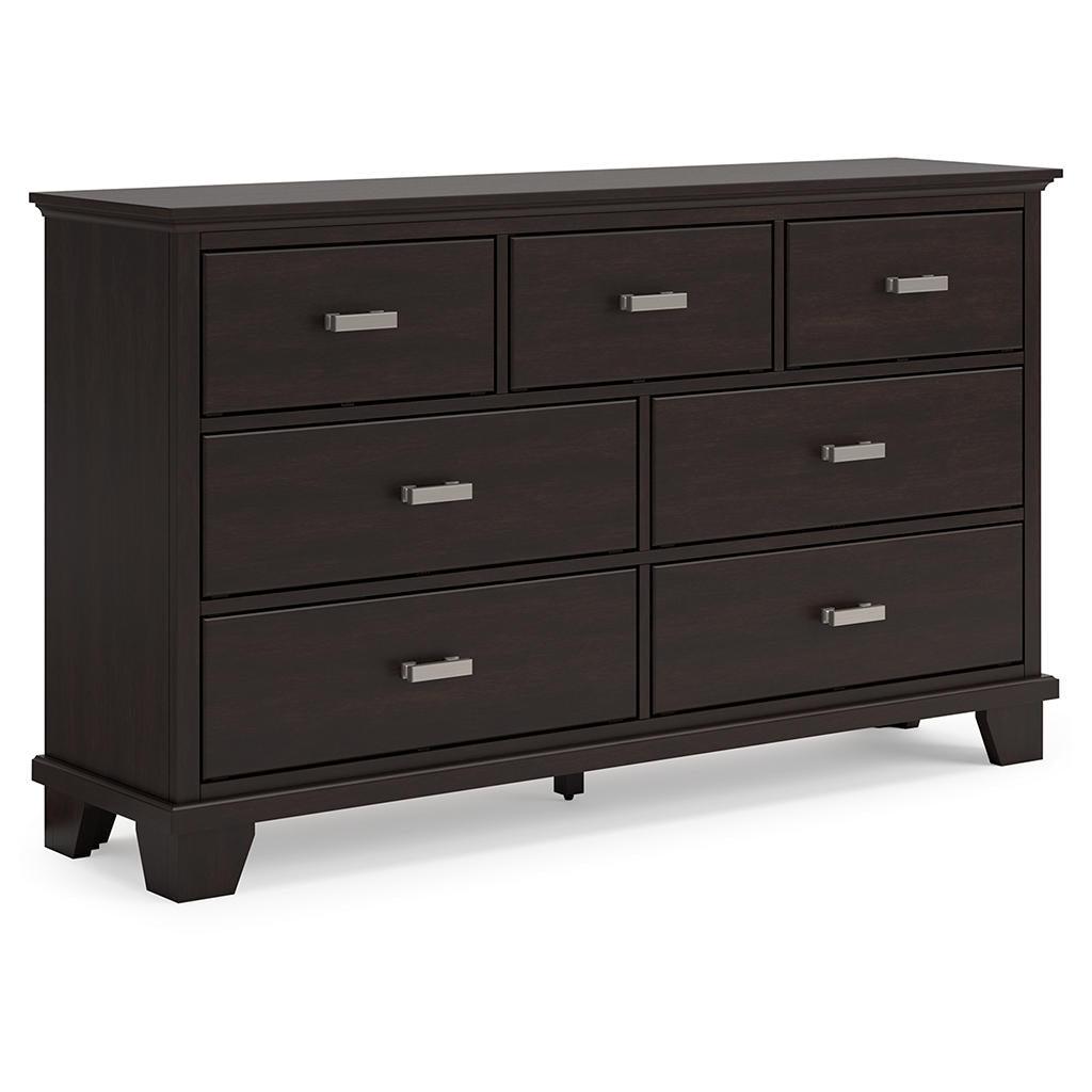 Covetown Dresser — Dark Brown, 7 Drawer Signature Design by Ashley® Bedroom