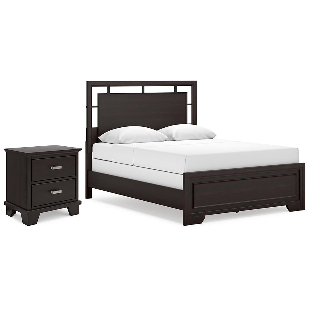 Covetown Queen Panel Bed and Nightstand Signature Design by Ashley® Uncategorized