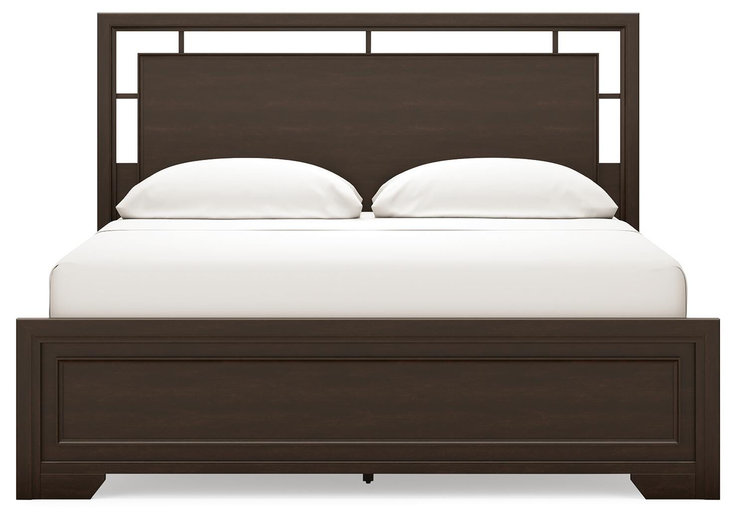 Covetown California King Panel Bed and 2 Nightstands