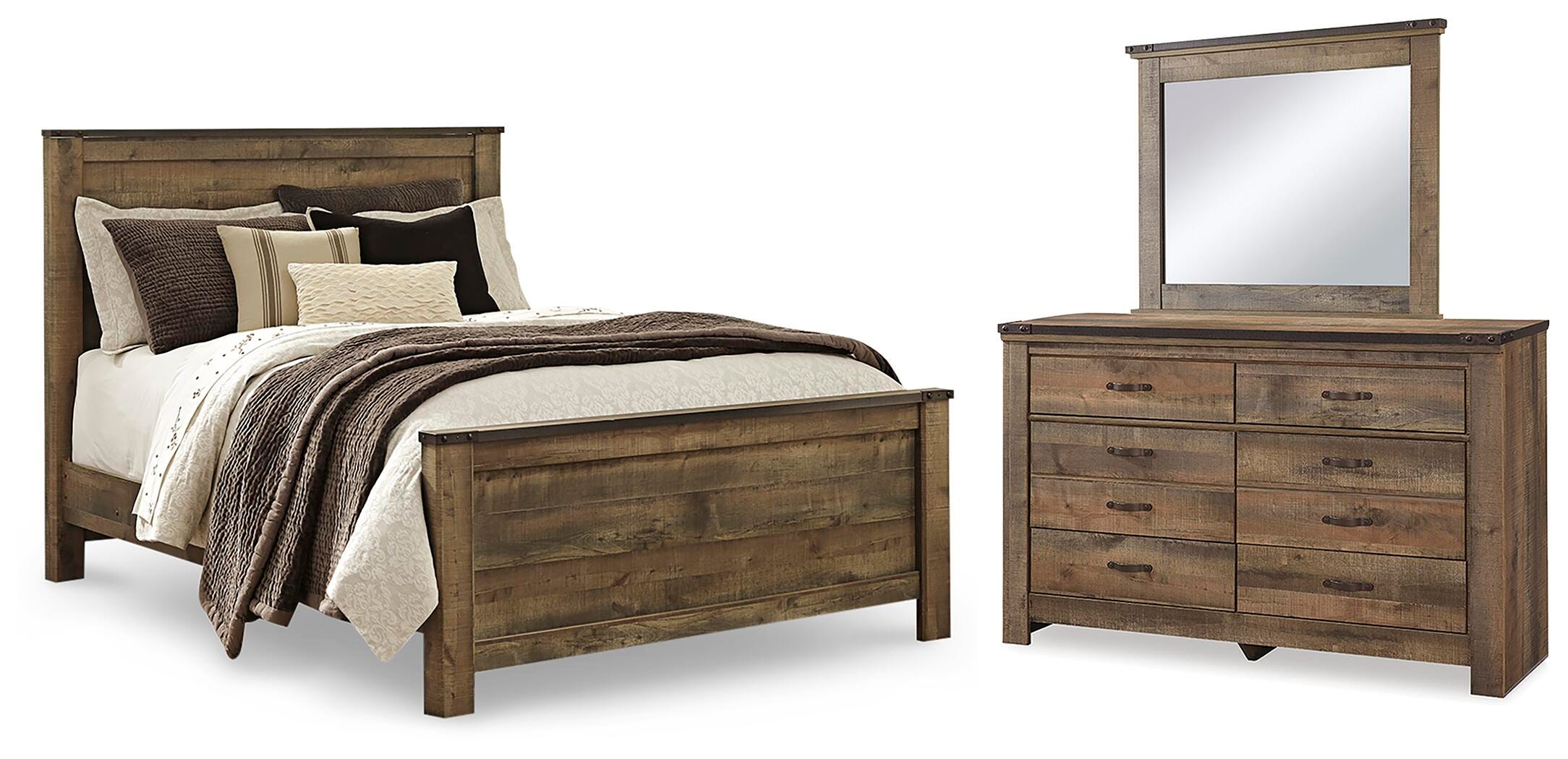 Trinell Queen Panel Bed, Dresser and Mirror — 3-Piece Set Signature Design by Ashley® Bedroom