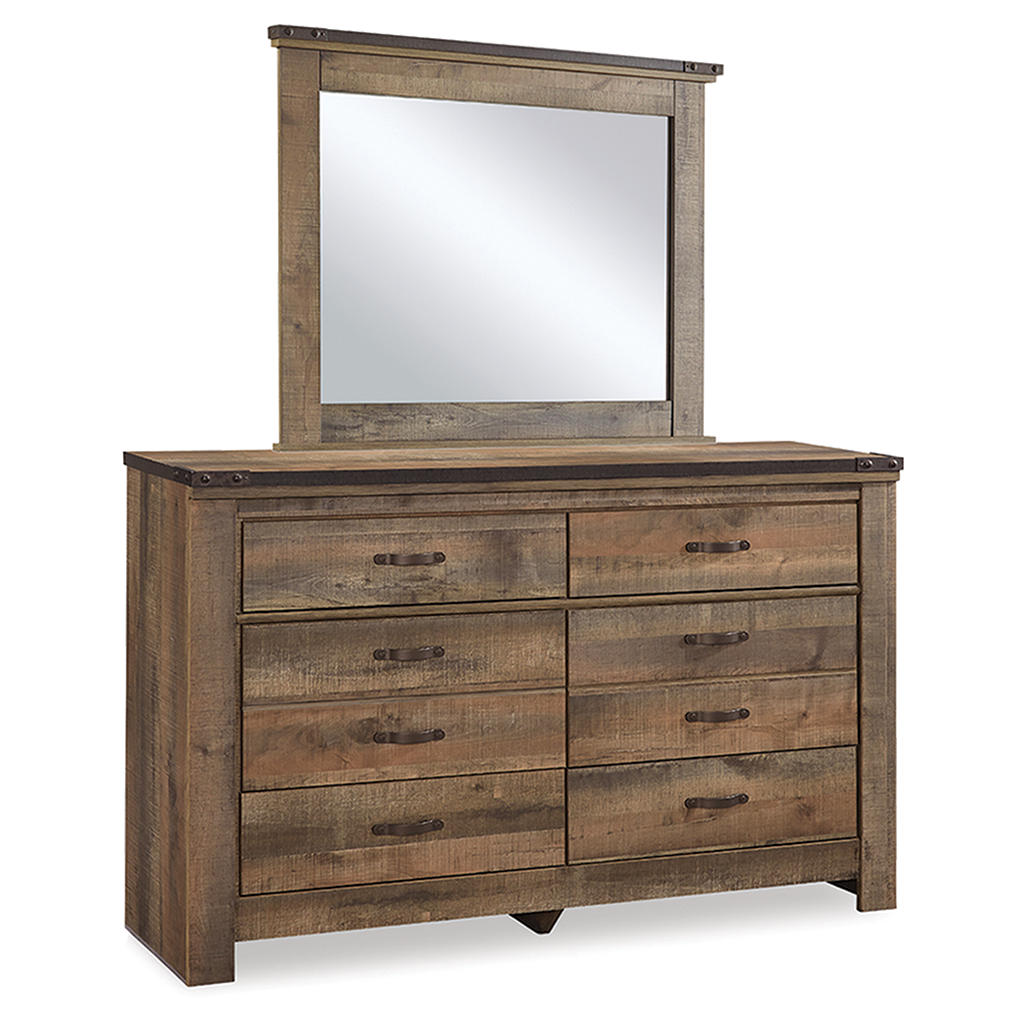 Trinell Twin Bookcase Storage Bed, Dresser and Mirror Signature Design by Ashley® Uncategorized