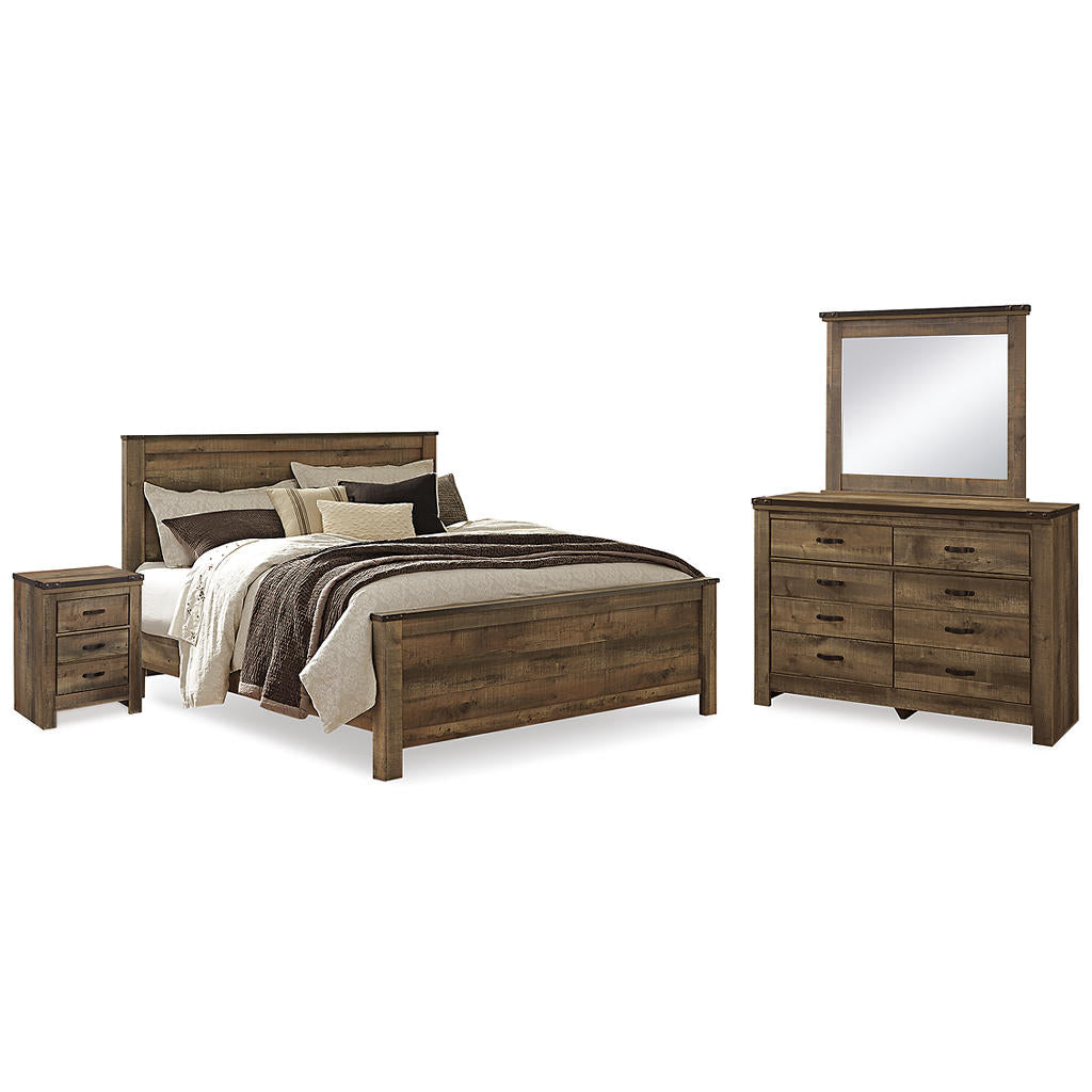 Trinell King Panel Bed, Dresser, Mirror and Nightstand Signature Design by Ashley® Uncategorized