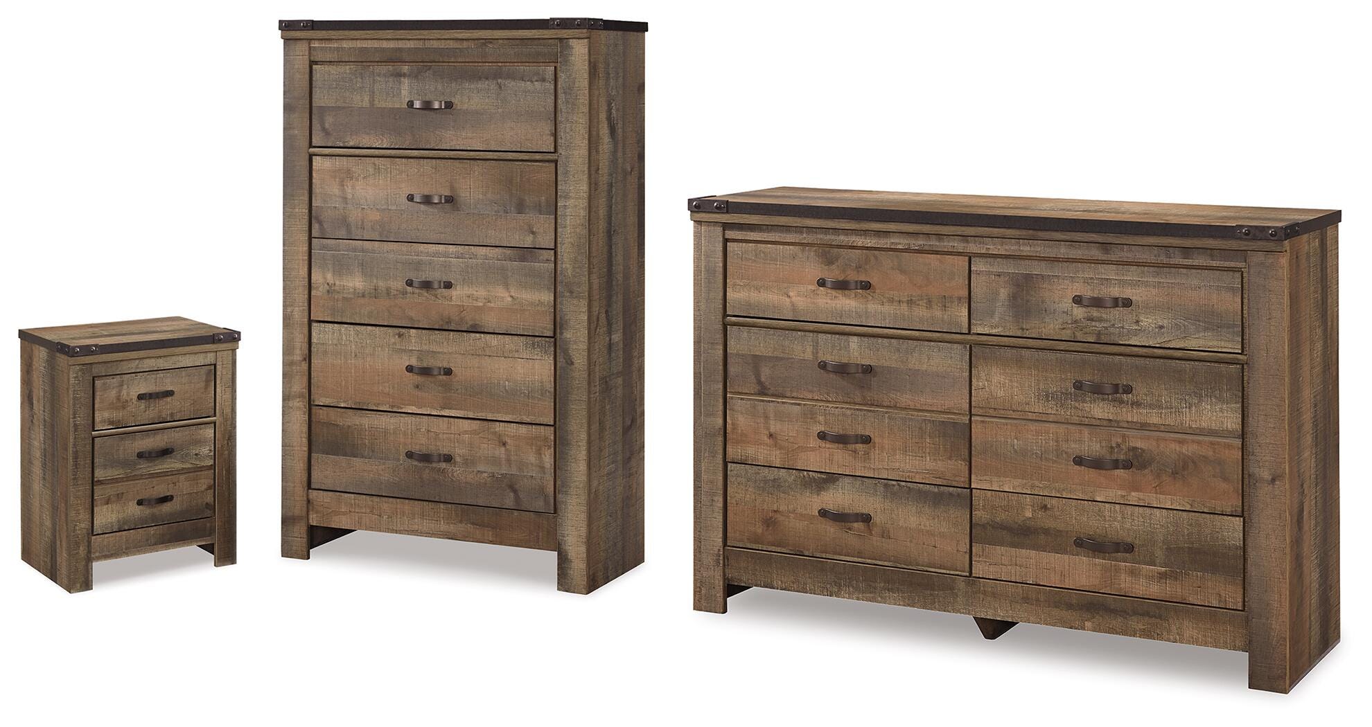 Trinell Dresser, Chest and Nightstand — 3-Piece Storage Set Signature Design by Ashley® Bedroom