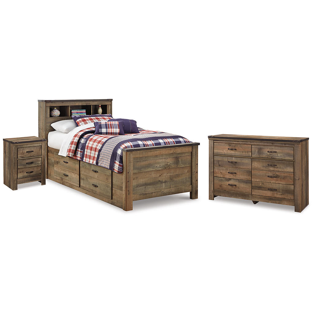 Trinell Twin Bookcase Storage Bed, Dresser and Nightstand Signature Design by Ashley® Uncategorized