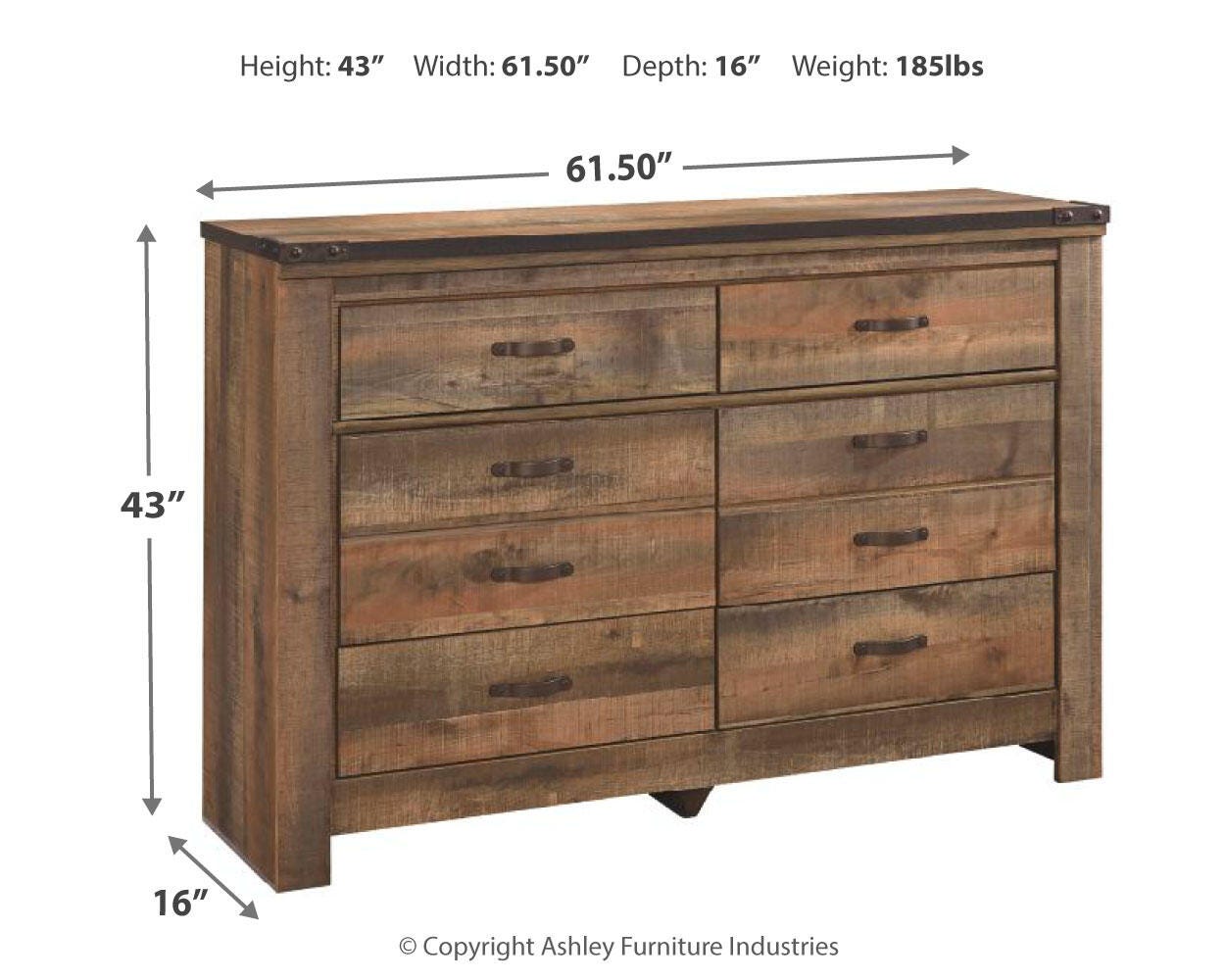Trinell Twin Bookcase Storage Bed, Dresser and 2 Nightstands Signature Design by Ashley® Bedroom