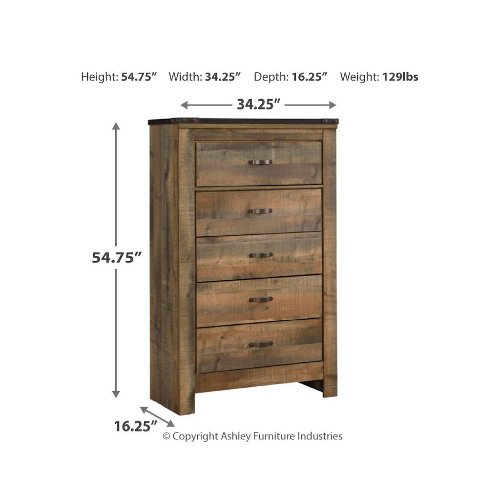 Trinell Queen Panel Bed, Chest and 2 Nightstands Signature Design by Ashley® Uncategorized