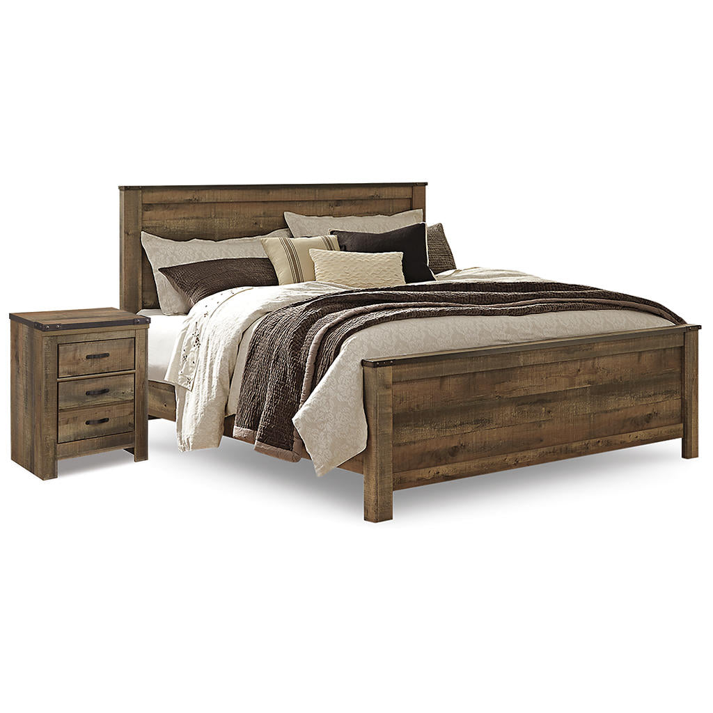 Trinell King Panel Bed and Nightstand Signature Design by Ashley® Uncategorized