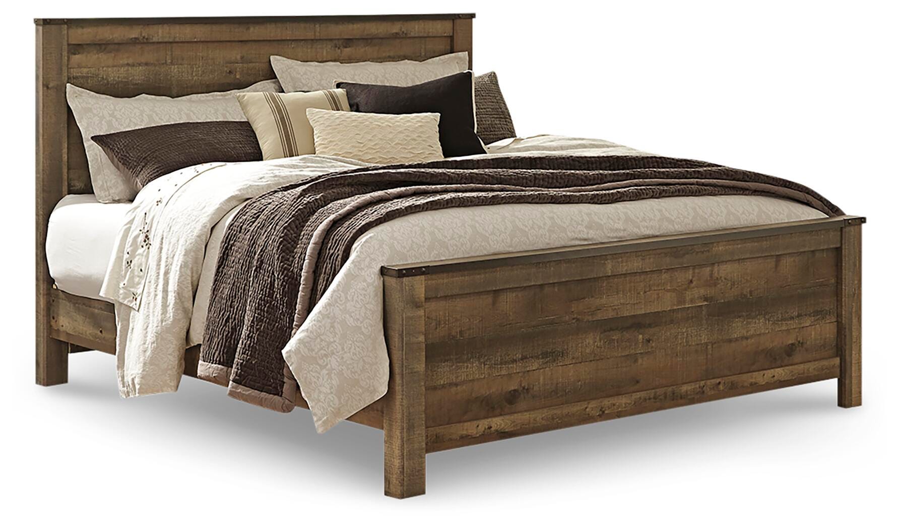 Trinell King Panel Bed and 2 Nightstands