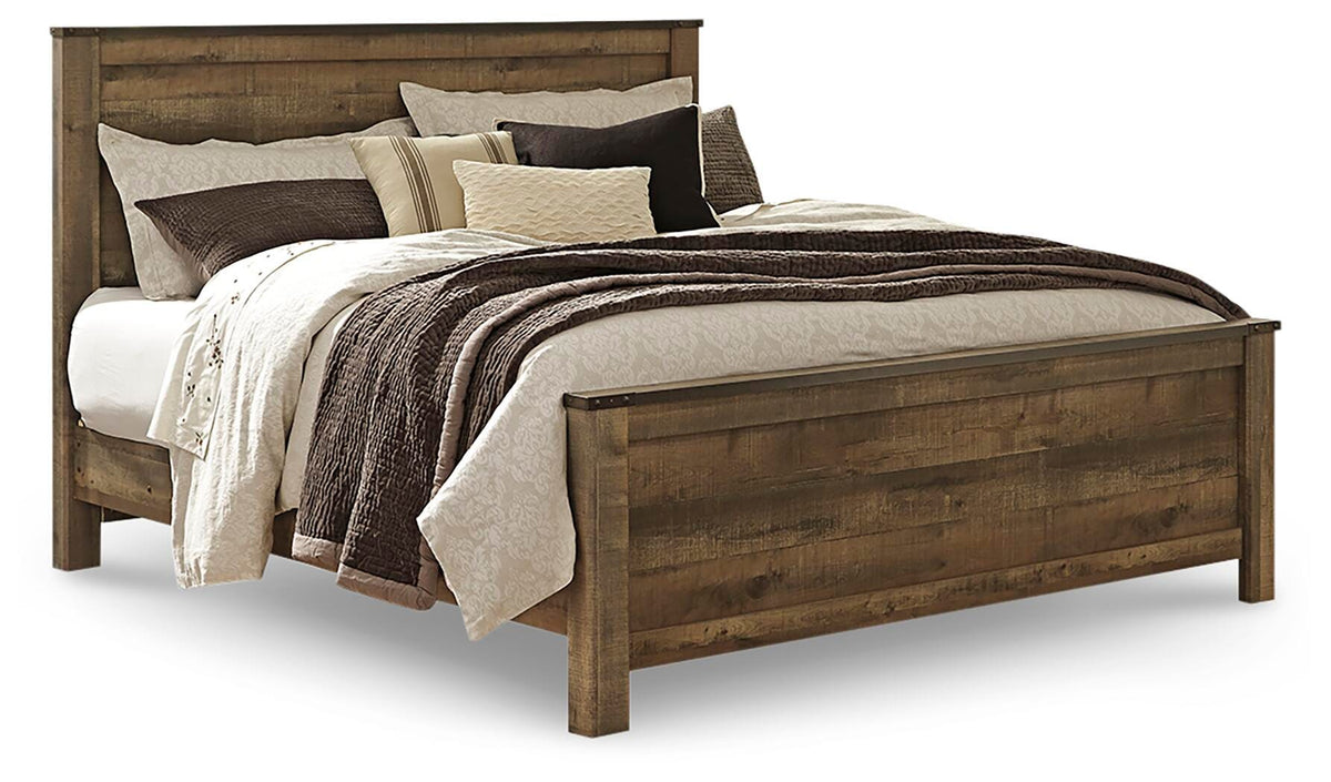 Trinell King Panel Bed and 2 Nightstands