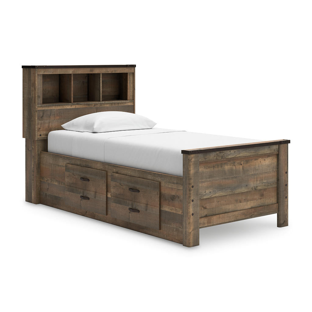 Trinell Twin Bookcase Storage Bed, Dresser and Mirror Signature Design by Ashley® Uncategorized