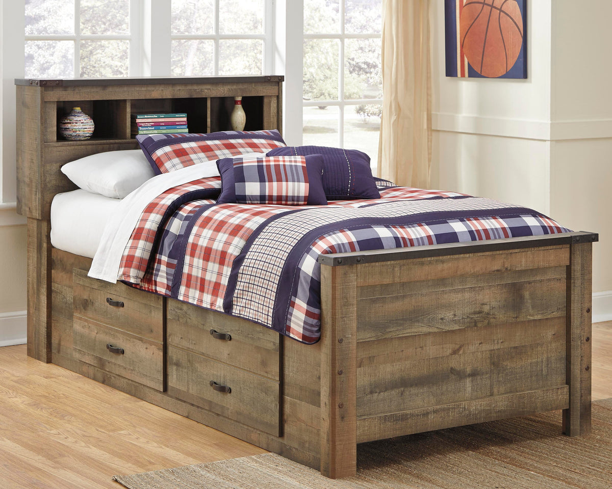 Trinell Twin Bookcase Storage Bed, Dresser and 2 Nightstands Signature Design by Ashley® Bedroom