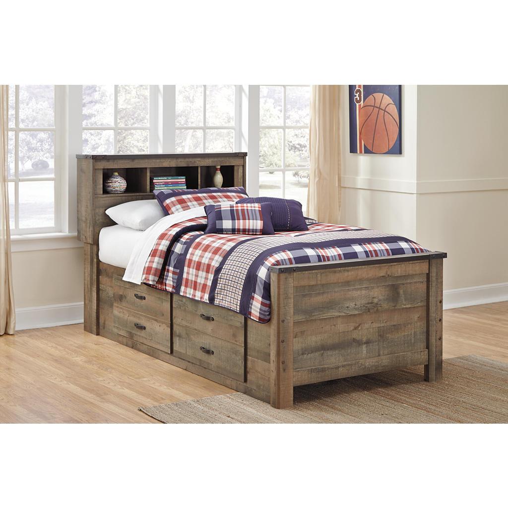 Trinell Twin Bookcase Bed — 2 Storage Drawers Signature Design by Ashley® Storage