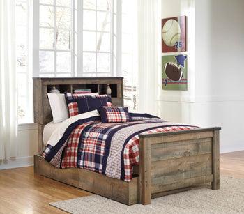 Trinell Twin Bookcase Bed — 1 Large Storage Drawer Signature Design by Ashley® Furniture