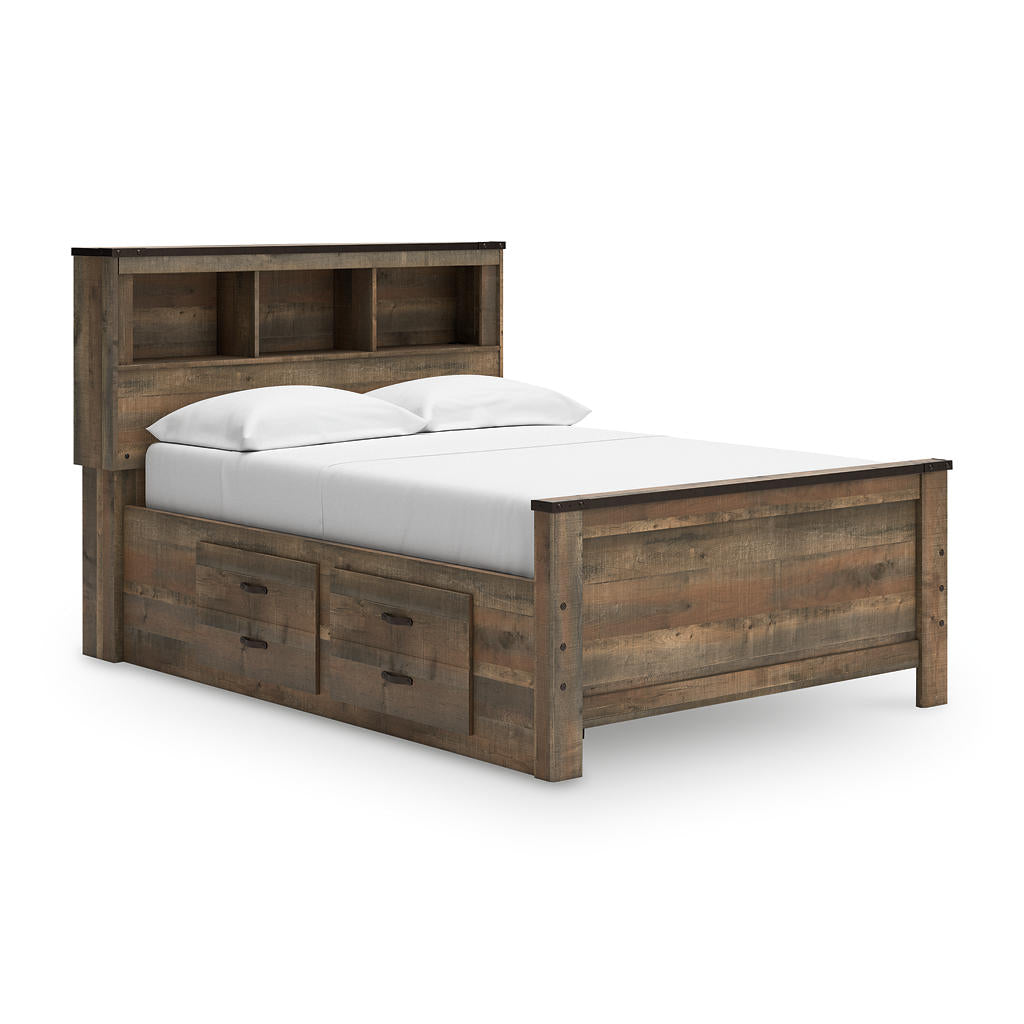 Trinell Full Bookcase Bed with 2 Storage Drawers Signature Design by Ashley® Storage