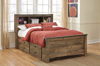 Trinell Full Bookcase Bed with 2 Storage Drawers Signature Design by Ashley® Storage