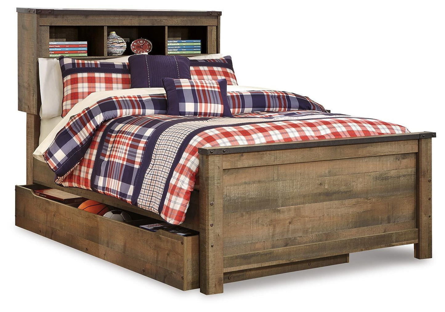 Trinell Full Bookcase Storage Bed, Dresser and Nightstand Signature Design by Ashley® Bedroom